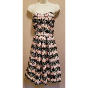 Velvet Torch Strapless Floral Dress